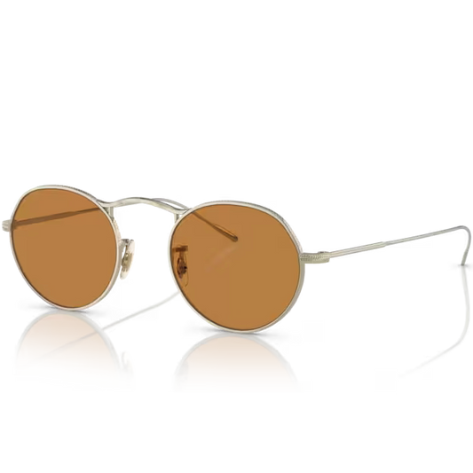 Lunettes de soleil Oliver Peoples M-4 30Th doré - vue de profil