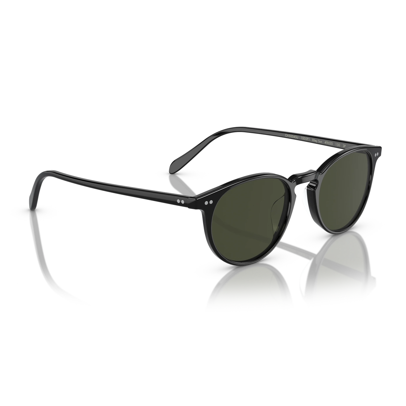 Lunettes de soleil Oliver Peoples Riley Sun noir - vue de profil