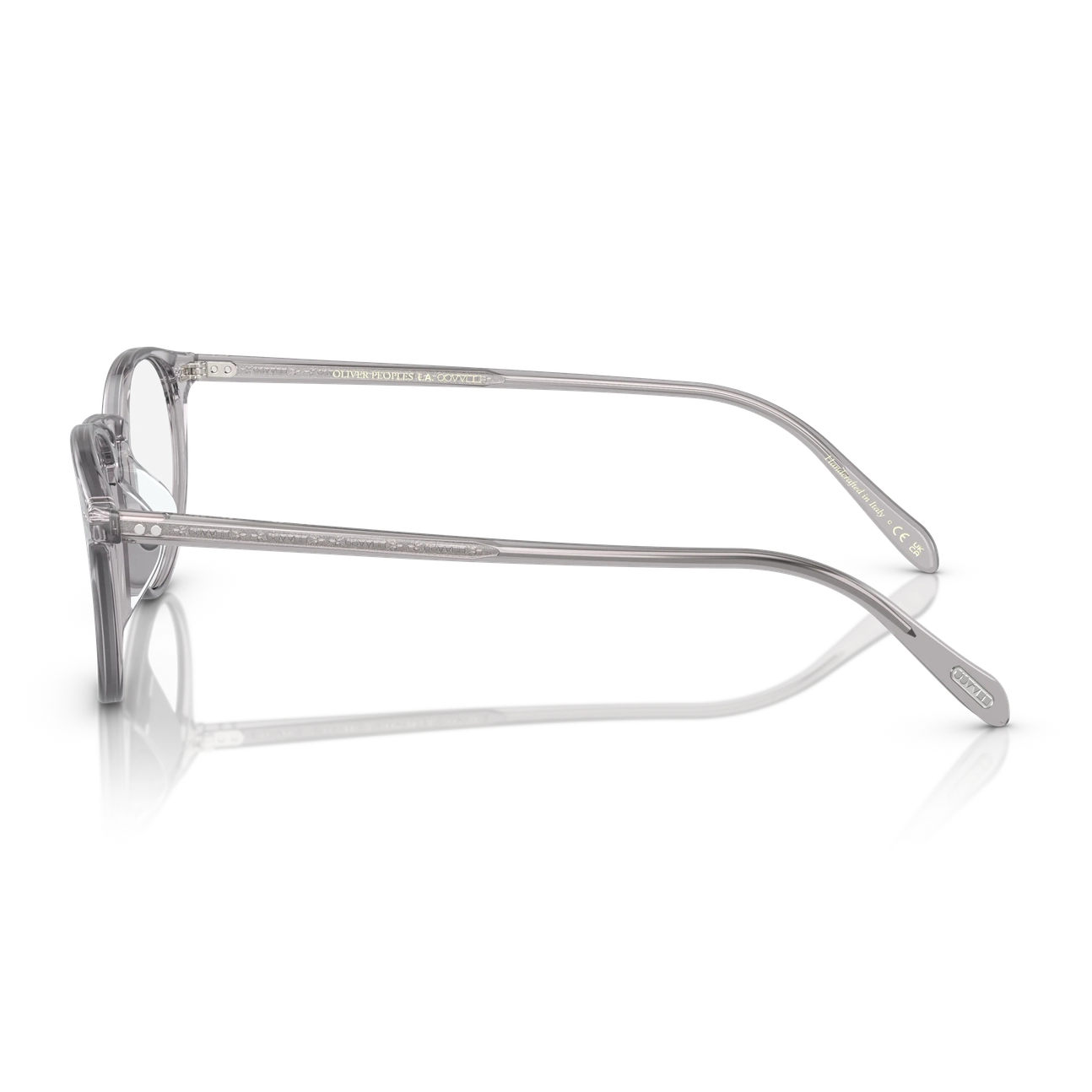 Lunettes de vue Oliver Peoples Riley gris cristal - vue de profil