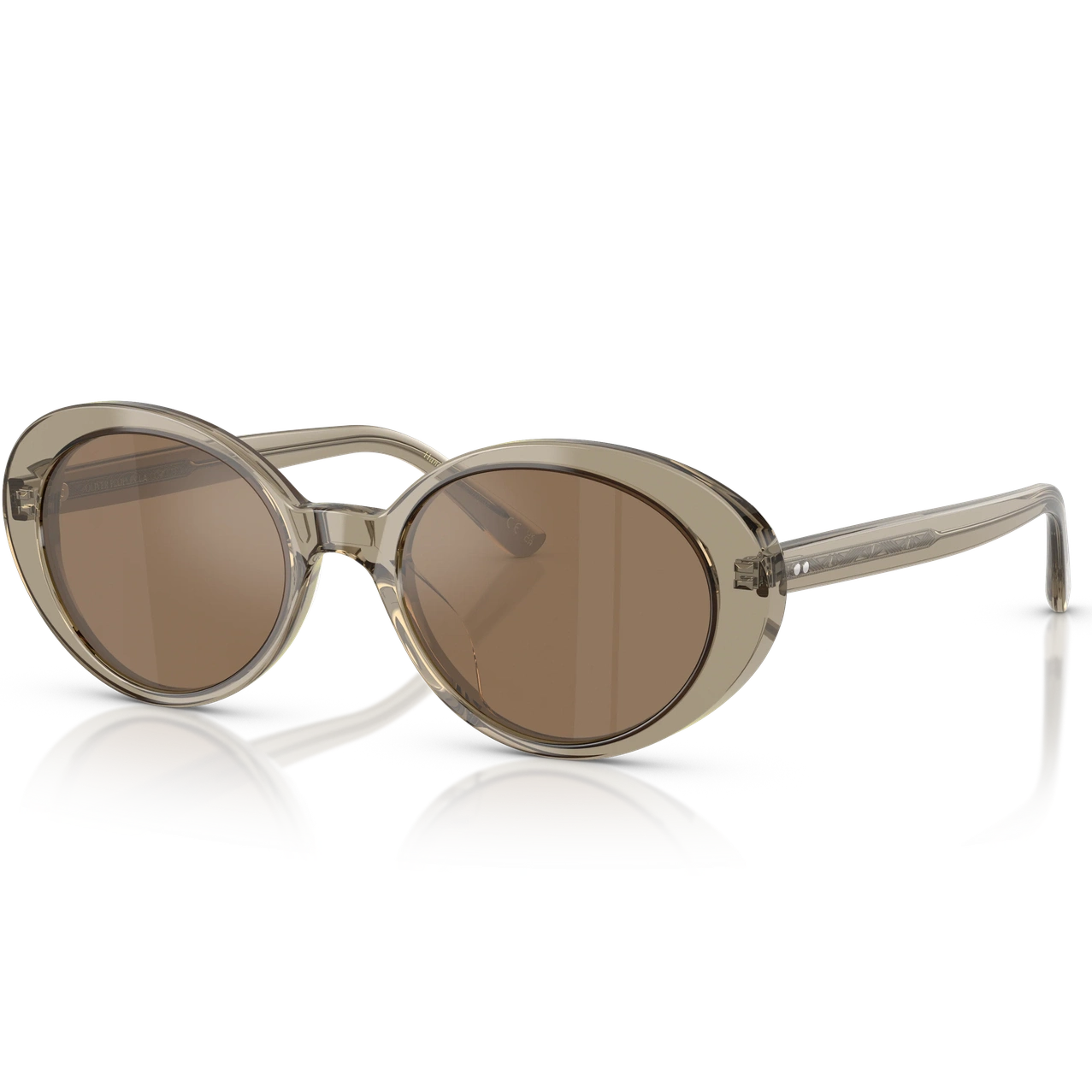 Lunettes de soleil Oliver Peoples Lumar gris - vue de profil