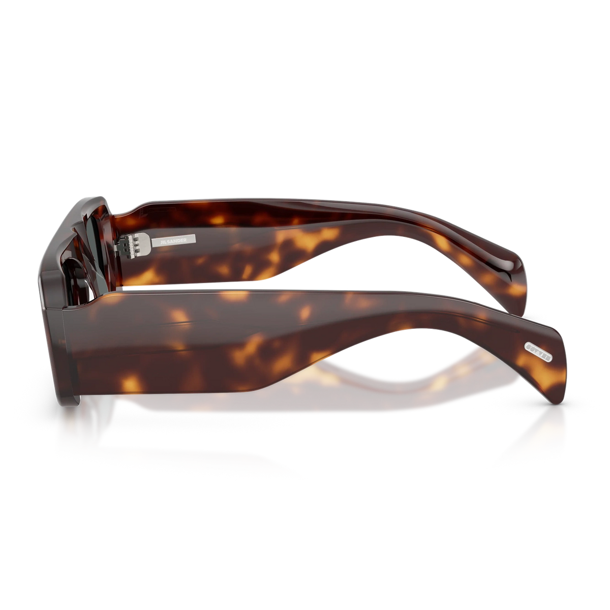 Lunettes de soleil Jil Sander x Oliver Peoples Edition 4 acétate acajou foncé - vue de détail