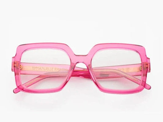 Lunettes de vue Emmanuelle Khanh Olympia acétate rose - vue de face