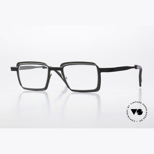 Lunettes de vue THEO Eye Witness YC gris et noir - vue de profil