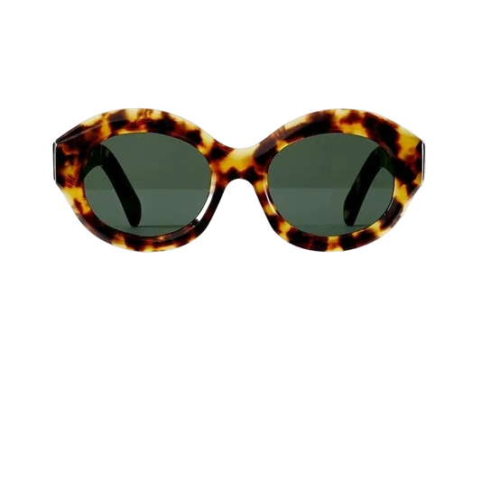 Lunettes de soleil Aude Hérouard Nicole acétate écaille ambre - vue de face