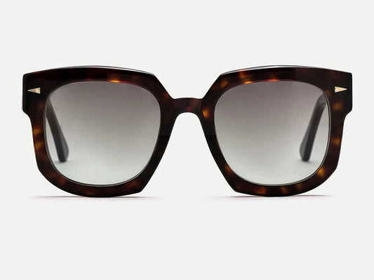 Lunettes de soleil Ahlem Vivienne acétate écaille noir - vue de face