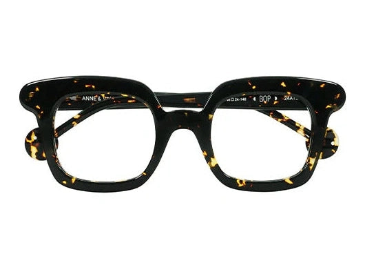Lunettes de vue Anne et Valentin Bop acétate écaille - vue de face