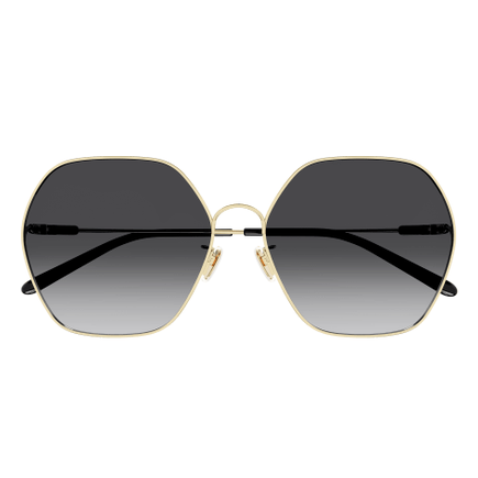 Lunettes de soleil Chloé CH0169SA métal doré - vue de face