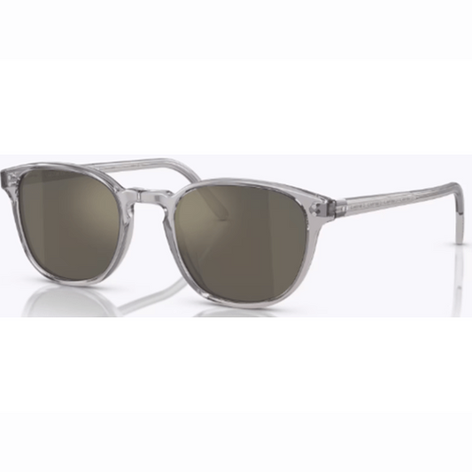 Lunettes de soleil Oliver Peoples Fairmont transparent gris - vue de profil