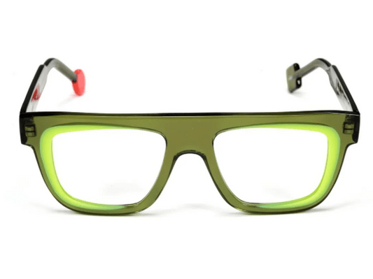 Lunettes de vue Sabine Be Be Alive acétate vert brillant - vue de face