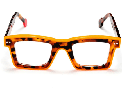Lunettes de vue Sabine Be Be Bobo Line acétate écaille orange - vue de face