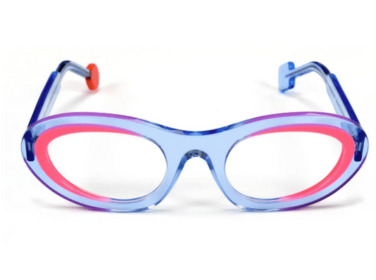 Lunettes de vue Sabine Be Be Love acétate bleu clair - vue de face