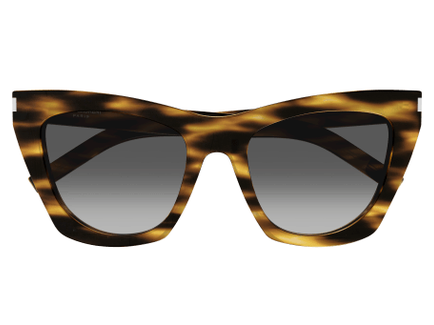 Lunettes de soleil Saint Laurent SL 214 Kate acétate écaille havana - vue de face