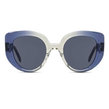 Lunettes de soleil Loewe LW40100I acétate bleu - vue de face