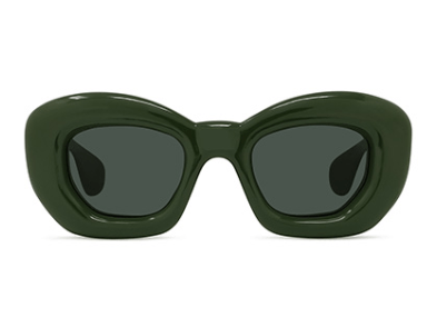 Lunettes de soleil Loewe LW40117I acétate vert - vue de face