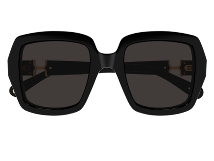 Lunettes de soleil Chloé CH0301S bio-acétate noir - vue de face