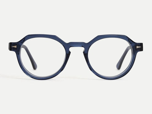 Lunettes de vue Ahlem Rue Bosquet acétate bleu indigo - vue de face