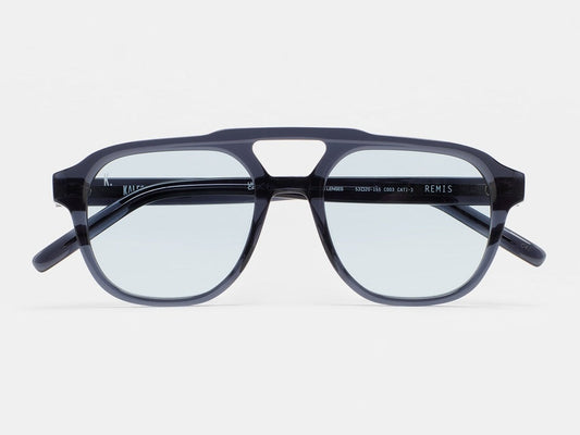 Lunettes de soleil Kaleos Remis acétate bleu - vue de face