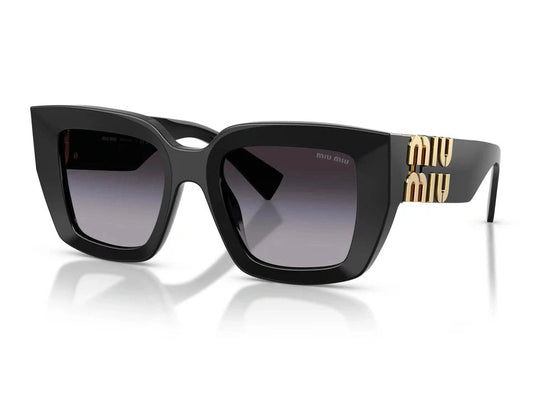 Lunettes de soleil Miu Miu MU B05S acétate noir - vue de face