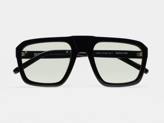 Lunettes de soleil Kaleos Nakajima acétate noir - vue de face
