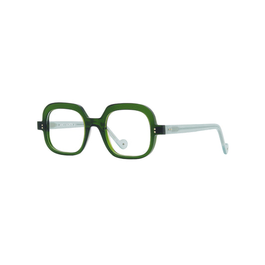 Lunettes de vue Anne et Valentin Ocalor acétate vert et bleu
