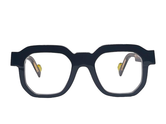 Lunettes de vue Anne et Valentin Winstons 22D01 acétate noir - vue de face
