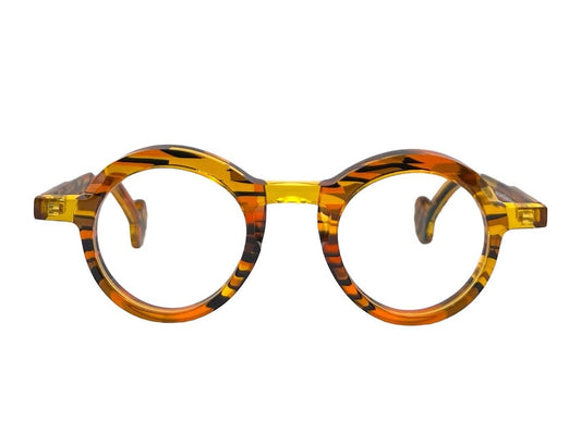 Lunettes de vue THEO Jackson acétate écaille - vue de face