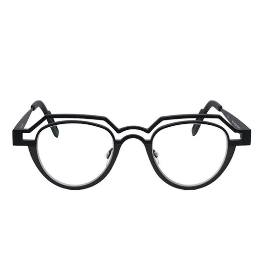 Lunettes de vue THEO Percé titane noir - vue de face