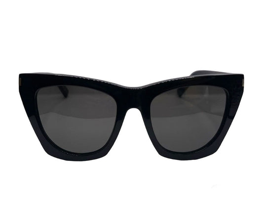 Lunettes de soleil Saint Laurent SL 214 Kate acétate noir - vue de face