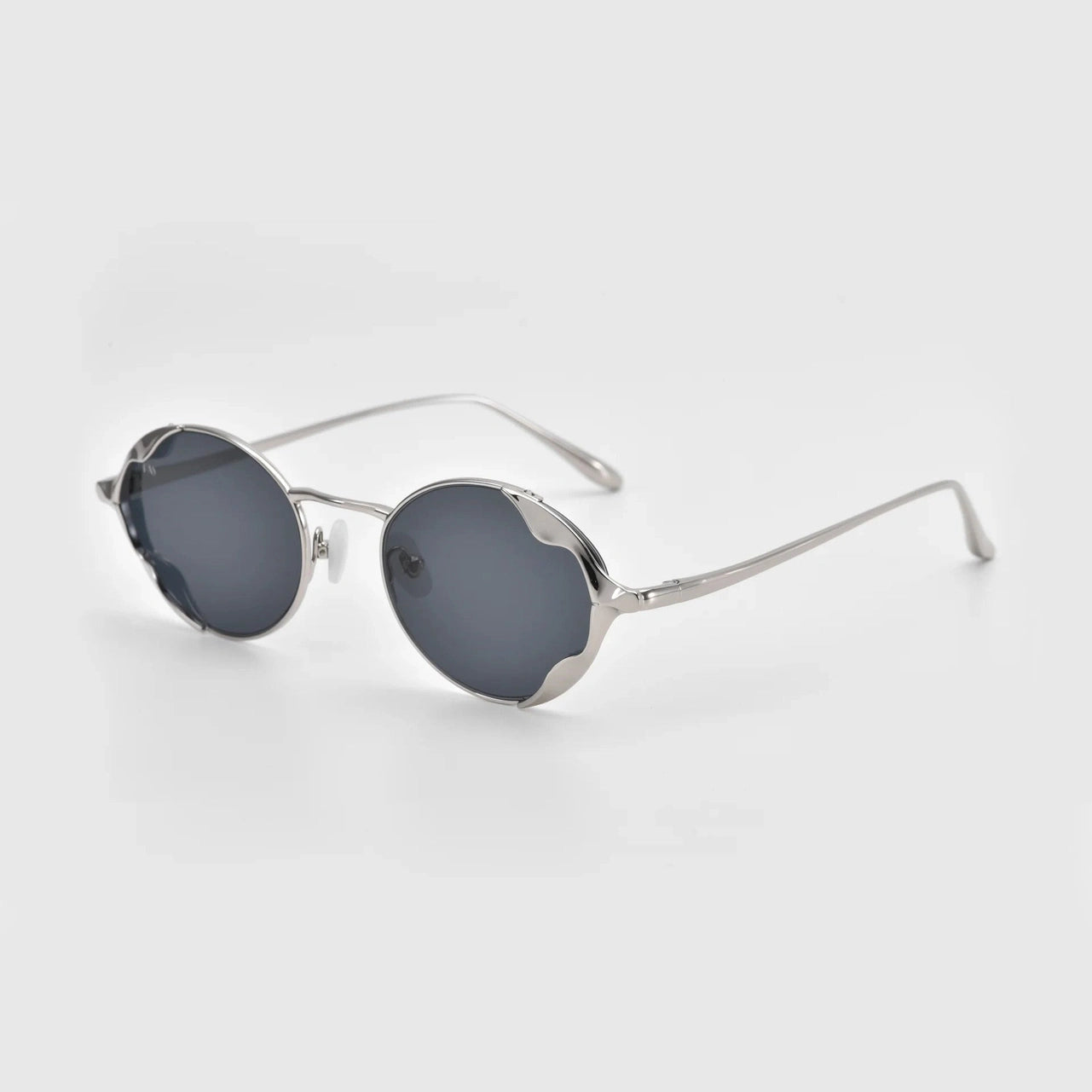 Lunettes de soleil For Art's Sake Leaf II métal argent - vue de profil