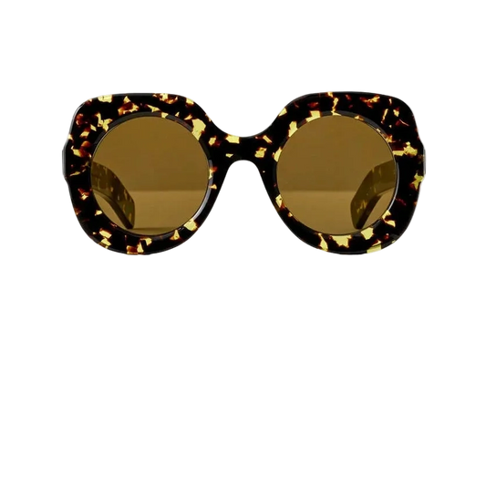 Lunettes de soleil Aude Hérouard Françoise acétate écaille tabac - vue de face