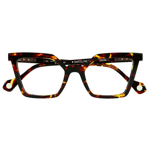 Lunettes de vue Anne et Valentin Barceloneta acétate écaille - vue de face
