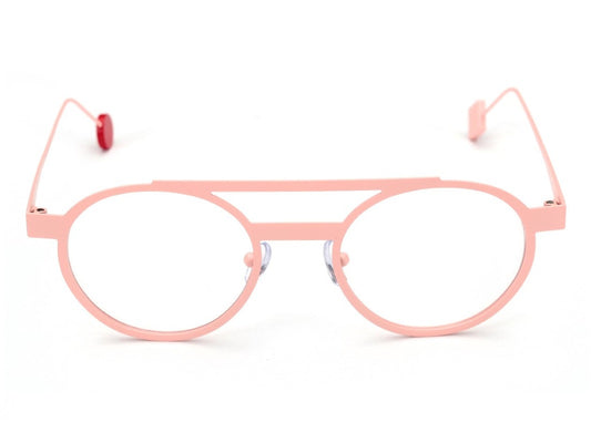 Lunettes de vue Sabine Be Be Casual métal rose saumon - vue de face
