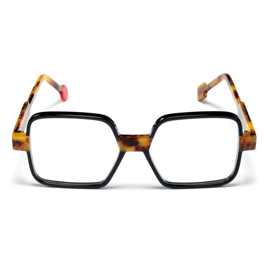 Lunettes de vue Sabine Be Be Clush acétate écaille et noir - vue de face
