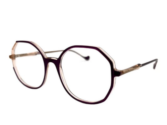 Lunettes de vue Caroline Abram Capucine pourpre - vue de profil