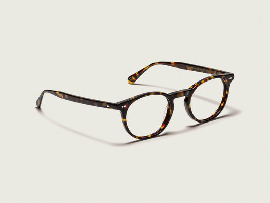 Moscot Frankie Tortoise (écaille) - vue trois quarts (visuel officiel)