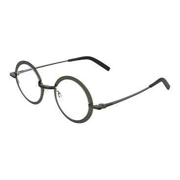 Lunettes de vue THEO Crunchy vert - vue de profil