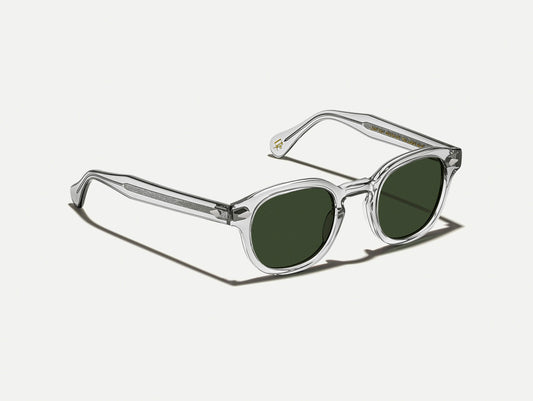 Moscot Lemtosh Sun Light Grey (gris clair) - vue trois quarts (visuel officiel)