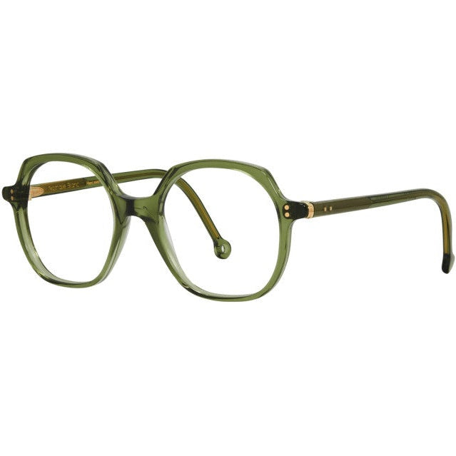 Lunettes de vue Nathalie Blanc Esther vert - vue de profil