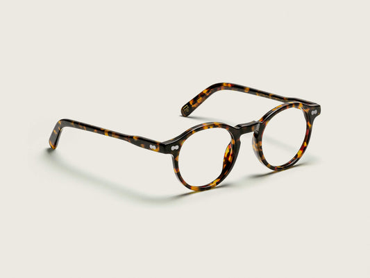 Moscot Miltzen Tortoise (écaille havana) - vue trois quarts (visuel officiel)
