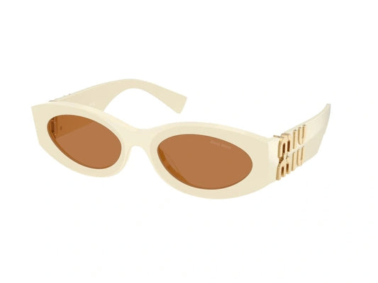Lunettes de soleil Miu Miu MU 11WS acétate lait