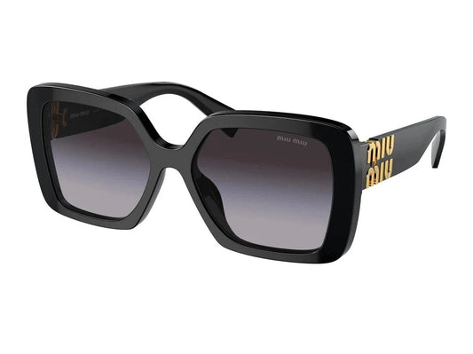 Lunettes de soleil Miu Miu MU 10YS acétate noir - vue de face