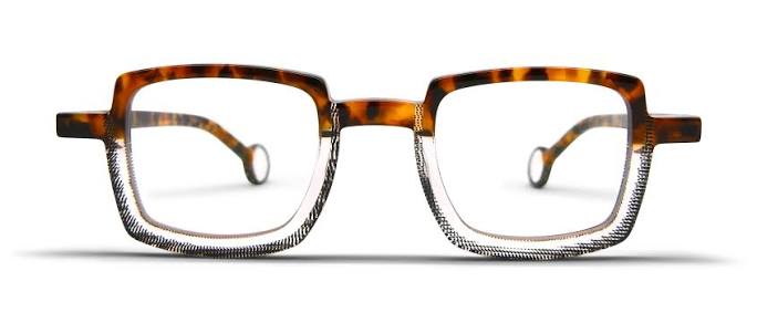 Lunettes de vue THEO Schaukel acétate écaille et noir
