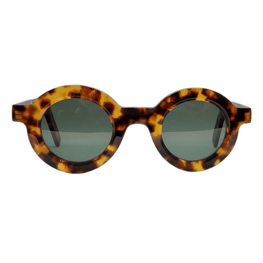 Lunettes de soleil Aude Hérouard Amélie acétate écaille ambre - vue de face