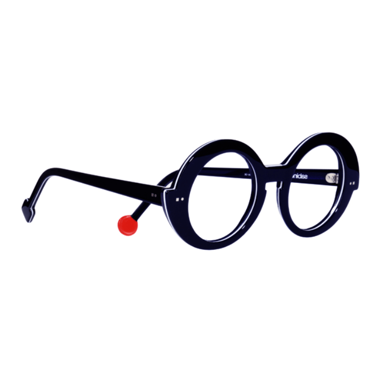 SABINE BE be val de loire Bleu Nuit Brillant / Blanc / Bleu Marine Brillant - Les Belles Lunettes