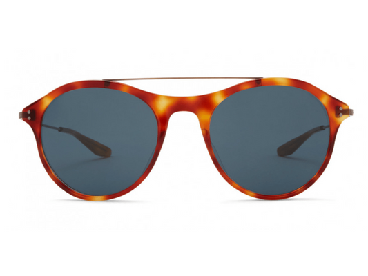 Lunettes de soleil Barton Perreira Vanguard titane et acétate écaille claire - vue de face