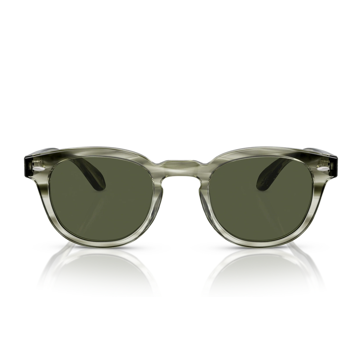 Lunettes de soleil Oliver Peoples Sheldrake Sun acétate jade - vue de face