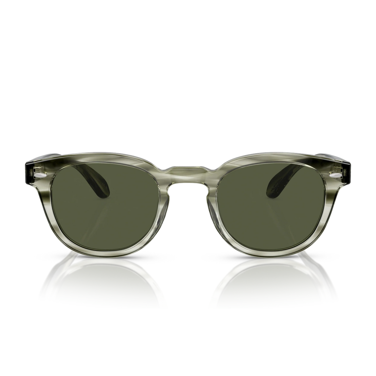 Lunettes de soleil Oliver Peoples Sheldrake Sun acétate jade - vue de face