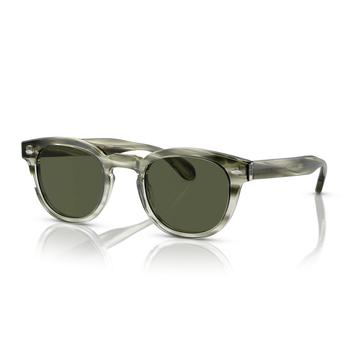 Lunettes de soleil Oliver Peoples Sheldrake Sun acétate jade - vue de profil
