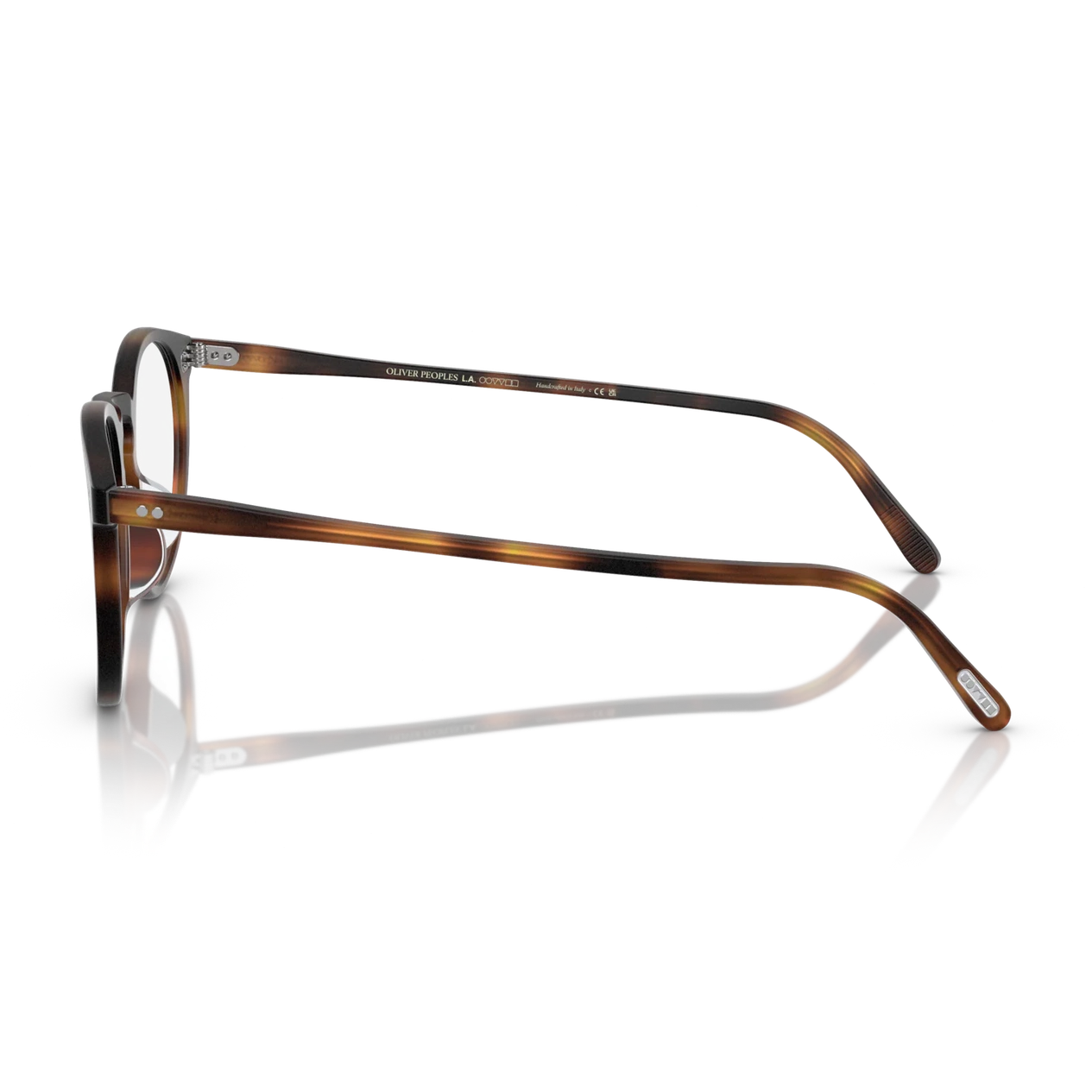 Lunettes de vue Oliver Peoples O'Malley acétate écaille mahogany - vue de détail