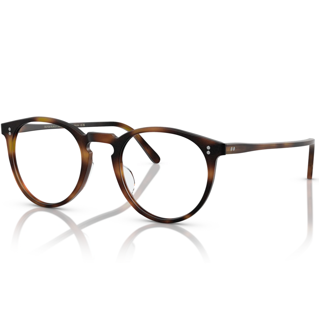 Lunettes de vue Oliver Peoples O'Malley acétate écaille mahogany - vue de profil